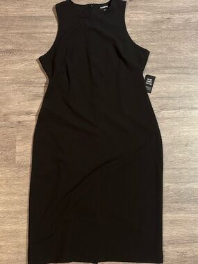 Express Women's Black Sleeveless Midi Dress